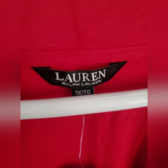 Lauren Ralph Lauren Black Label 1X Wrap Blouse 3/4 Sleeves NWT - Picture 5 of 6